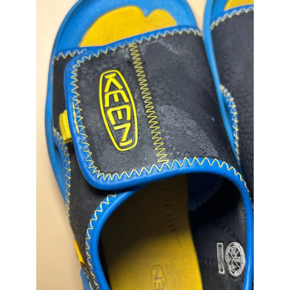 Keen Stingray Kids Water Sandals Blue Yellow Black 1025662 Size 10 US Toddler